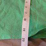 ZARA size Large green Voluminous Ruffled balloon short Sleeve top Photo 4