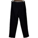 Loft  Black Straight Leg Pants with Relaxed Fit Photo 1