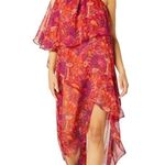 MISA Los Angeles One Shoulder Araya Asymmetric Flutter Ethereal Dress NWT L $410 Photo 1