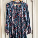 Natalie Martin Fiore Long Sleeve Floral Dress in Blue and Pink Photo 5