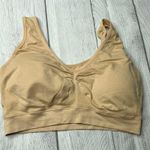 Jockey Generation Seamless Comfort Bra Padded Wireless Size Large Tan Photo 2