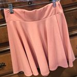 Pleated Short Pink Stretchy Elastic Skater Mini Skirt Photo 0