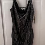 Garage Black Sequin Mini Dress Photo 0