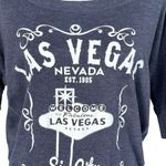 Zenana Outfitters  Medium Top Graphic Dolman Sleeve Boat Neck Las Vegas Sin City Photo 1