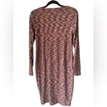 A pea in the pod ribbed stretch bodycon orange navy black cream Spacedye dress Photo 3