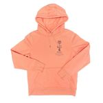 Carhartt Sweatshirt Relaxed-Fit Hoodie Heart Logo Coral Pink Medium 8 10 Photo 3