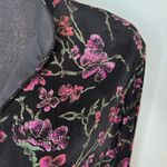XScape Black Floral Glitter Open Jacket Women’s Evening Blazer Photo 6