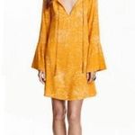 H&M  mustard yellow long bell sleeve dress size 4 Photo 0