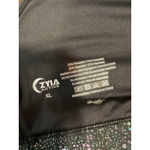 ZYIA ACTIVE Womens Black Sparkle Glitter Racerback Sports Bra XL Photo 3