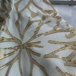 Lilly Pulitzer 4 Gold Ivory Silk Caftan Dress Palm Burst Bridal Resort Cocktail Photo 12