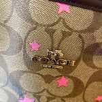 Coach City Tote In Signature Canvas With Disco Star Print c7243 Photo 6
