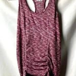 Athleta WOMENS SIZE LARGE MAROON WHITE TBACK ATHLETIC TOP GOOD CLEAN CONDITION Photo 0