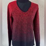 Adrienne Vittadini 😍ADRIENNE VITTADIN Glitter Red Sweater😍 ~medium NWT Photo 0