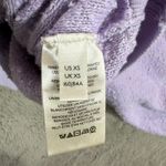 Free People  XS Pullover Knit Sweater Long Sleeve Lavender‎ Textured Cozy Relaxed Photo 2