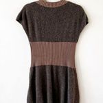 Oblique Italy Bodycon Sweater Tunic Mini Dress Size 2 Alpaca Blend Zip Front Gray Photo 1