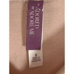 Adore Me Women's Long Sleeve Drawstring Pullover Hooded Sweatshirt Pink Small Photo 4