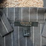 Forever 21 Junior Grey/White Pinstripe Suspender A-line skirt Photo 2