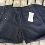 Athleta Voyager Linen Pant Size 10 Navy New NWT Photo 0