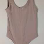 Abercrombie & Fitch  Light Mauve/Tan Bodysuit Sz L Photo 0