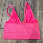 Garage  Pink Ribbed Plunge Tank Top Photo 1