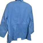 Valerie Stevens  Blazer Jacket Womens Size 1X Blue Wool Cashmere Angora Open Photo 5