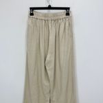 Madewell Linen Blend Pull On Straight Crop Pant Pockets Natural Beige US 00 NWT Photo 11