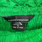 MODA International 100% Cotton Green Eyelet Lined Tank Mini Dress Size M Size M Photo 3