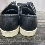 Calvin Klein  Black Imilia Lace Up Logo Print Fashion Sneaker Shoes 7.5 Photo 3