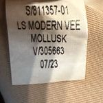 Old Navy Long Sleeve V-Neck Cropped Top Pullover Beige Layer Women's Size L Photo 5