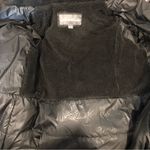 Eddie Bauer Two-Tone Black Quilted Down Upper Grey Wool Lower Faux Fur Hood Coat Photo 13