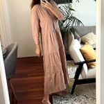 Jenni Kayne James midi Dress Dusk Rose size L cotton linen Pink Size L Photo 2