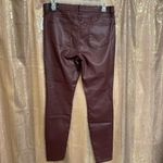 Kut From The Kloth  Mia High Rise Skinny Wet Look Bordeaux Jeans 14 NWT Photo 1