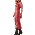 Free People NWT X Intimately FP City Cool Midi Slip Dress In Venetian Red Photo 2