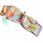Pily Q Horizon Stripe Bandeau Bikini‎ Top nwt Photo 3