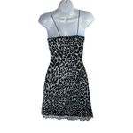 Garage  Black and White Leopard Print Slip Dress Size Small Photo 5