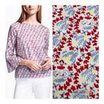 Brooks Brothers Resort 2018 Collection Zac Posen Luau Bell Sleeve Blouse Size 4 Photo 1