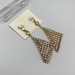 Amrita Singh  Crystal Gold Drop Earrings Photo 1