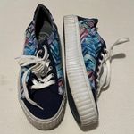 Inkkas Navy Blue White Low Top Sneakers Shoes Photo 6