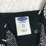 Old Navy Tank Top Zebra Print Sleeveless Blouse Spaghetti Straps Keyhole Size XS Photo 3