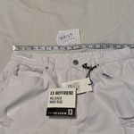 Refuge NWT  sz 13 jr boyfriend relaxed high rise distressed ripped white jeans Photo 3