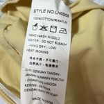 Love, Bonito & REA Cropped Cotton Pleated Pants Butter Yellow Wide Leg US 6 Photo 13