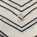 Buffbunny Collection Buffbunny Graphic Striped Leggings Size Medium White Black Photo 4