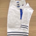 FILA 🆕 Ladies French Terry Crewneck Sweatshirt White L🆕 Photo 2