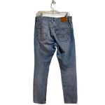 Levi's  501 Blue Denim Distressed Skinny Jeans Sz 28 Photo 12