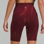 Lululemon  Wunder Train HR Short 8" Fade Sun Bleached Wash Red Merlot Photo 1