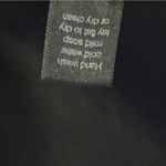 Peruvian Connection  Black Knit Mock Neck Short Sleeve Sweater Maxi Dress M Photo 4