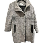 Calvin Klein  Women's High Neck Wool Blend Pea Coat Gray Blend Size 2X Photo 0