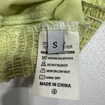 Women’s Cropped Tank Top Size S Boning Rushed Mesh Y2K Green Coquette Feminine Photo 4