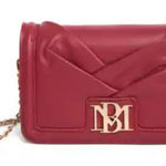Badgley Mischka NWT  Red Leather Crossbody Bag Photo 0