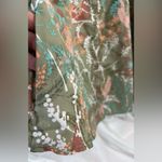 Royal Robbins  3X Resortwear Olive Botanical Print Snap Top Photo 5